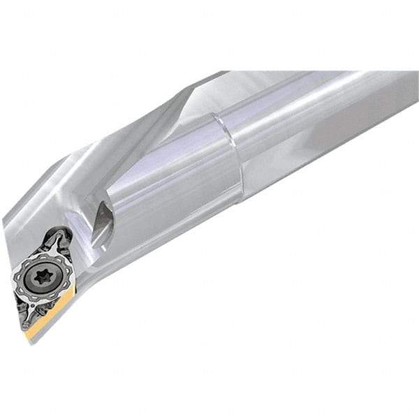 Iscar - PWXO, Left Hand Cut, 18.5° Lead Angle, 32mm Shank Height x 32mm Shank Width, Negative Rake Indexable Turning Toolholder - 170mm OAL, WOMG 1007-IQ Insert Compatibility, Series DoveIQTurn, FeedTurn - Apex Tool & Supply