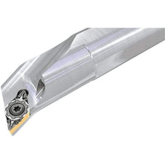 Iscar - PWXO, Left Hand Cut, 18.5° Lead Angle, 32mm Shank Height x 32mm Shank Width, Negative Rake Indexable Turning Toolholder - 170mm OAL, WOMG 1007-IQ Insert Compatibility, Series DoveIQTurn, FeedTurn - Apex Tool & Supply