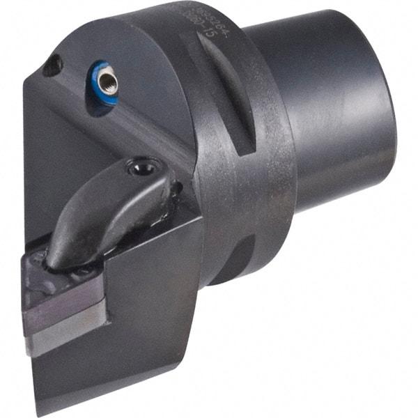 Iscar - Right Hand Cut, Size C6, DN.. Insert Compatiblity, External Modular Turning & Profiling Cutting Unit Head - 45mm Ctr to Cutting Edge, 65mm Head Length, Through Coolant, Series Isoturn - Apex Tool & Supply