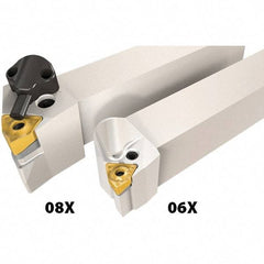 Iscar - PWLN, Left Hand Cut, 95° Lead Angle, 32mm Shank Height x 32mm Shank Width, Negative/Neutral Rake Indexable Turning Toolholder - 170mm OAL, WN..08.. Insert Compatibility, Series Heliturn LD, JetHPLine - Apex Tool & Supply