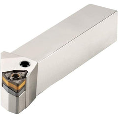 Iscar - PCBO, Right Hand Cut, 75° Lead Angle, 1-1/2" Shank Height x 1-1/2" Shank Width, Negative Rake Indexable Turning Toolholder - 7" OAL, SOMG 64.. Insert Compatibility, Series DoveIQTurn - Apex Tool & Supply