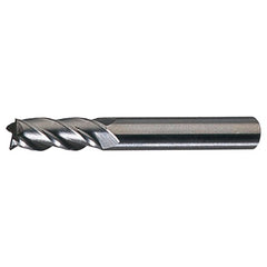‎9/64″ × 3/16″ x .4062″ × 1-1/2″ RHS / RHC HSS HSS Single End 4-Flute Center Cutting End Mill - Bright - Exact Industrial Supply