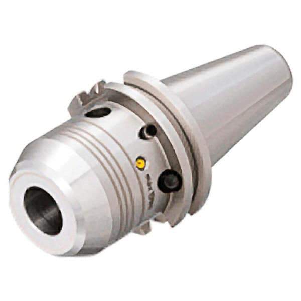 Iscar - CAT50 Taper Shank, 1/2" Hole Diam, Hydraulic Tool Holder/Chuck - 1.142" Nose Diam, 3.228" Projection, 1.85" Clamp Depth, 8,000 RPM, Through Coolant - Exact Industrial Supply