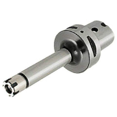 Iscar - 0.5mm to 10mm Capacity, 160mm Projection, Modular Connection, ER16 Collet Chuck - 0.0001" TIR, Through-Spindle - Exact Industrial Supply