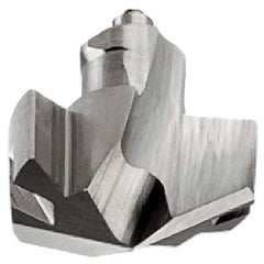 Iscar - Series ICM, 16.41mm Diam Grade IC907 140° Replaceable Drill Tip - Carbide, TiAlN/TiN Finish, 16 Seat Size - Apex Tool & Supply