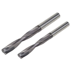 Iscar - 6mm Solid Carbide Jobber Drill - AlTiN Finish, Right Hand Cut, Spiral Flute, Straight Shank, 82mm OAL, Standard Point - Apex Tool & Supply