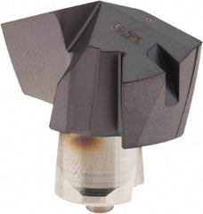 Iscar - Series ICP, 31.75mm Diam Grade IC908 140° Replaceable Drill Tip - Carbide, TiAlN Finish, 31 Seat Size - Apex Tool & Supply