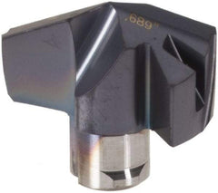 Iscar - Series ICM, 17.5mm Diam Grade IC907 140° Replaceable Drill Tip - Carbide, TiAlN/TiN Finish, 17 Seat Size - Apex Tool & Supply