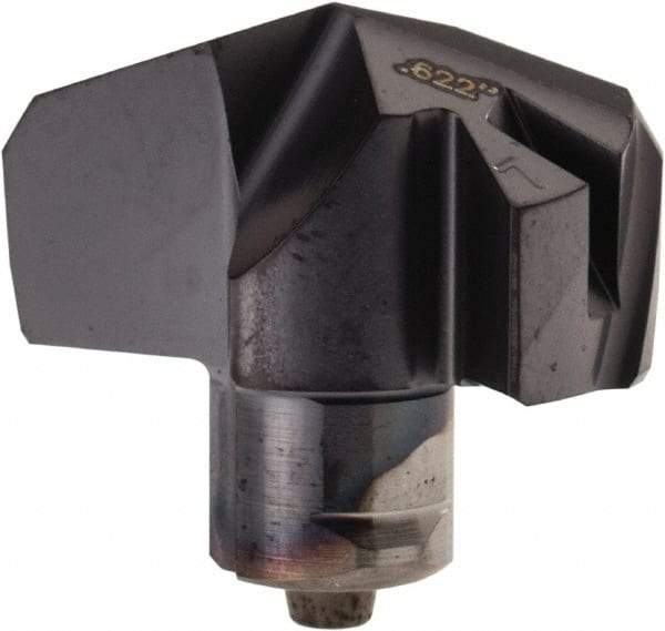 Iscar - Series ICK, 15.8mm Diam Grade IC907 140° Replaceable Drill Tip - Carbide, TiAlN/TiN Finish, 15 Seat Size - Apex Tool & Supply