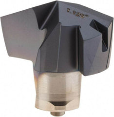 Iscar - Series ICP, 28.58mm Diam Grade IC908 140° Replaceable Drill Tip - Carbide, TiAlN Finish, 28 Seat Size - Apex Tool & Supply