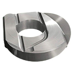 Iscar - HBRD160 QF Grade IC908 Carbide Milling Insert - TiAlN Finish, 3.37mm Thick, 16mm Inscribed Circle, 8mm Corner Radius - Apex Tool & Supply