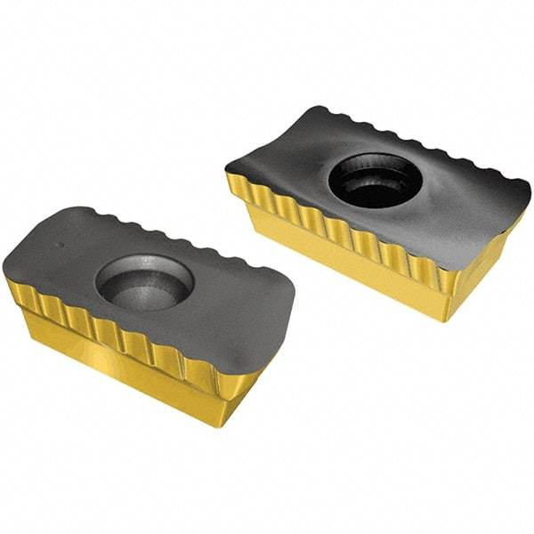 Iscar - P290 ACCT1806 HL Grade IC808 Carbide Milling Insert - TiAlN/AlTiN/TiN Finish, 0.256" Thick, 0.79mm Corner Radius - Apex Tool & Supply