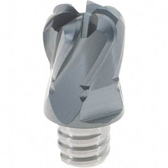 Iscar - MM ETRT08 IC908 Grade Carbide End Mill Milling Tip Insert - TiAlN Coated, 6 Flutes, 0.5" Cut Diam, 0.27" Depth of Cut, 0.65" Extension, 1/8" Cnr Rad, 30° Helix Angle - Apex Tool & Supply