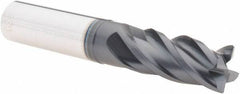 Iscar - 1/2", 4 Flute, Single End, Solid Carbide, 0.023" Corner Radius End Mill - 3" OAL, Right Hand Flute, 1" LOC, Right Hand Cut - Apex Tool & Supply