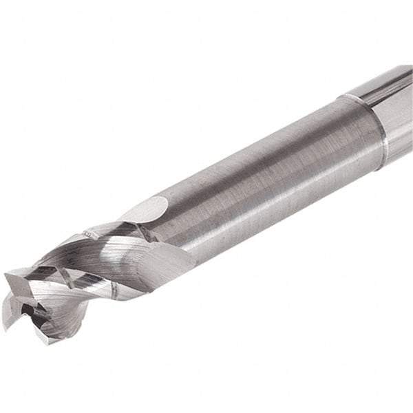 Iscar - 10mm, 3 Flute, Single End, Solid Carbide, 0.2mm Corner Radius End Mill - 80mm OAL, Right Hand Flute, 22mm LOC, Right Hand Cut, 40mm Extended Reach - Apex Tool & Supply