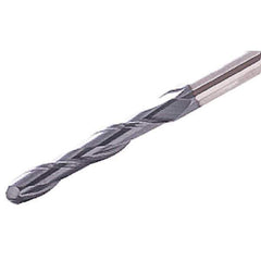 Iscar - 4mm Diam, 30mm LOC, 2 Flute Solid Carbide Ball End Mill - TiAlN Finish, Single End, 75mm OAL, 4mm Shank Diam, Spiral Flute - Apex Tool & Supply