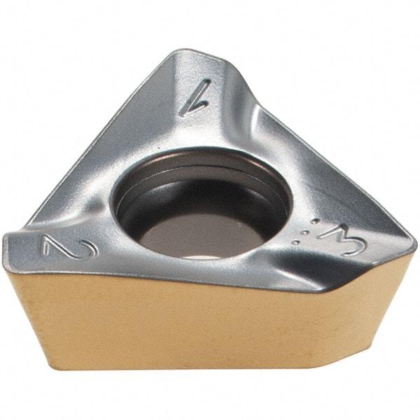 Iscar - HM390 TDKT1505 PDR Grade IC380 Carbide Milling Insert - TiCN/TiN Finish, 0.23" Thick, 0.449" Inscribed Circle, 0.79mm Corner Radius - Apex Tool & Supply