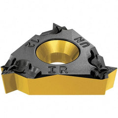 Iscar - 11IR Internal Right Hand 18 UN Laydown Threading Insert - Grade IC250, TiCN/TiN Coated Carbide, 6.35mm Inscribed Circle - Apex Tool & Supply