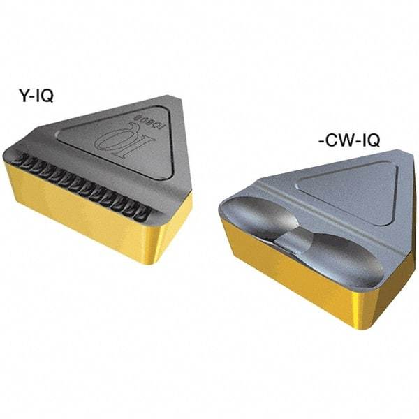 Iscar - 1615TIGER Grade IC808, 16mm Cutting Width Carbide Grooving Insert - Neutral, 1.5mm Corner Radius, TiAlN/AlTiN/TiN Finish - Apex Tool & Supply