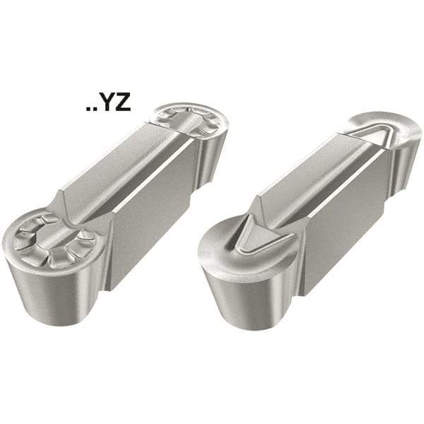 Iscar - 8040FSPA Grade ID5, 8mm Cutting Width Polycrystalline Diamond (PCD) Grooving Insert - 3.99mm Max Depth of Cut, Neutral, 3.99mm Corner Radius - Apex Tool & Supply