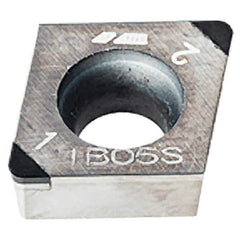 Iscar - CCGW3-2 M2 Grade IB05S PCBN Turning Insert - Uncoated, 80° Diamond, 3/8" Inscr Circle, 5/32" Thick, 1/32" Corner Radius - Apex Tool & Supply