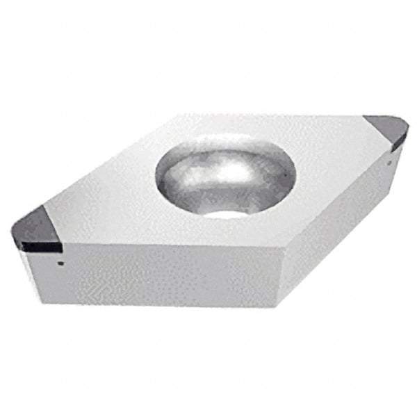 Iscar - DCMW3-1 M2 Grade IB20H PCBN Turning Insert - Uncoated, 55° Diamond, 3/8" Inscr Circle, 5/32" Thick, 1/64" Corner Radius - Apex Tool & Supply