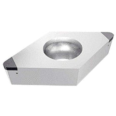 Iscar - DCGW2-2 M2 Grade IB05S PCBN Turning Insert - Uncoated, 55° Diamond, 1/4" Inscr Circle, 3/32" Thick, 1/32" Corner Radius - Apex Tool & Supply