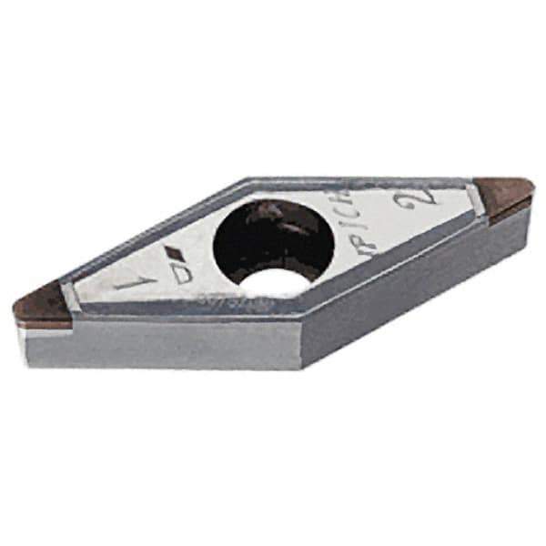 Iscar - VBMW221 M2 Grade IB10H CBN Turning Insert - Uncoated, 35° Diamond, 1/4" Inscr Circle, 1/8" Thick, 1/64" Corner Radius - Apex Tool & Supply