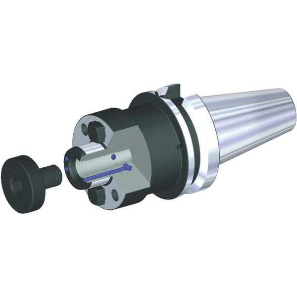 Kennametal - BT50 Taper Shank 32mm Pilot Diam Shell Mill Holder - 100mm Flange to Nose End Projection, 78mm Nose Diam, M16x2.0 Lock Screw, Through-Spindle & DIN Flange Coolant - Exact Industrial Supply