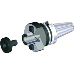 Kennametal - BTKV50 Taper Shank 32mm Pilot Diam Shell Mill Holder - 45mm Flange to Nose End Projection, 78mm Nose Diam, M16x2.0 Lock Screw, Through-Spindle & DIN Flange Coolant - Exact Industrial Supply