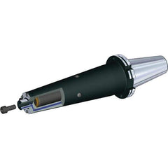 Kennametal - DIN69871-40 Taper Shank 22mm Pilot Diam Shell Mill Holder - 260mm Flange to Nose End Projection, 49mm Nose Diam, M10x1.5 Lock Screw, Through-Spindle & DIN Flange Coolant - Exact Industrial Supply