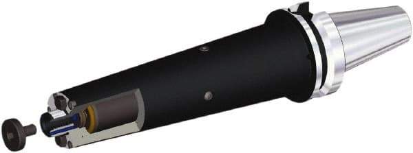 Kennametal - BTKV40 Taper Shank 22mm Pilot Diam Shell Mill Holder - 260mm Flange to Nose End Projection, 49mm Nose Diam, M10x1.5 Lock Screw, Through-Spindle & DIN Flange Coolant - Exact Industrial Supply