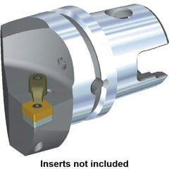 Kennametal - Left Hand Cut, Size KM63, CN.. Insert Compatiblity, Internal or External Modular Turning & Profiling Cutting Unit Head - 43mm Ctr to Cutting Edge, 60mm Head Length, Through Coolant, Series M-Clamping - Apex Tool & Supply