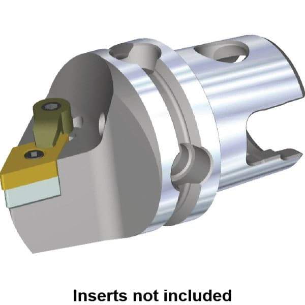 Kennametal - Right Hand Cut, Size KM63, DN.. Insert Compatiblity, Modular Turning & Profiling Cutting Unit Head - 115mm Head Length, Through Coolant, Series M-Clamping - Apex Tool & Supply