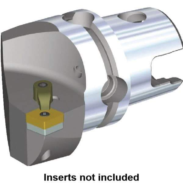 Kennametal - Left Hand Cut, Size KM50, CN.. Insert Compatiblity, Internal or External Modular Turning & Profiling Cutting Unit Head - 35mm Ctr to Cutting Edge, 50mm Head Length, Through Coolant, Series M-Clamping - Apex Tool & Supply