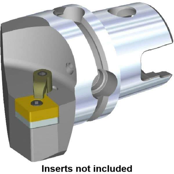 Kennametal - Right Hand Cut, Size KM50, CN.. Insert Compatiblity, Modular Turning & Profiling Cutting Unit Head - 30mm Ctr to Cutting Edge, 50mm Head Length, Through Coolant, Series M-Clamping - Apex Tool & Supply