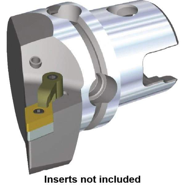 Kennametal - Left Hand Cut, Size KM80, DN.. Insert Compatiblity, Modular Turning & Profiling Cutting Unit Head - 53mm Ctr to Cutting Edge, 70mm Head Length, Through Coolant, Series M-Clamping - Apex Tool & Supply