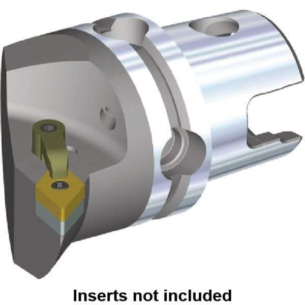 Kennametal - Left Hand Cut, Size KM80, DN.. Insert Compatiblity, Internal or External Modular Turning & Profiling Cutting Unit Head - 53mm Ctr to Cutting Edge, 70mm Head Length, Through Coolant, Series M-Clamping - Apex Tool & Supply