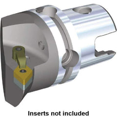 Kennametal - Left Hand Cut, Size KM80, DN.. Insert Compatiblity, Internal or External Modular Turning & Profiling Cutting Unit Head - 53mm Ctr to Cutting Edge, 70mm Head Length, Through Coolant, Series M-Clamping - Apex Tool & Supply