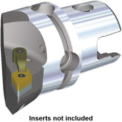 Kennametal - Left Hand Cut, Size KM40, DN.. Insert Compatiblity, Internal or External Modular Turning & Profiling Cutting Unit Head - 27mm Ctr to Cutting Edge, 40mm Head Length, Through Coolant, Series M-Clamping - Apex Tool & Supply