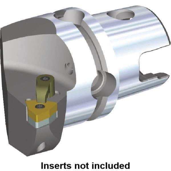Kennametal - Right Hand Cut, Size KM80, WN.. Insert Compatiblity, Internal or External Modular Turning & Profiling Cutting Unit Head - 53mm Ctr to Cutting Edge, 70mm Head Length, Through Coolant, Series M-Clamping - Apex Tool & Supply