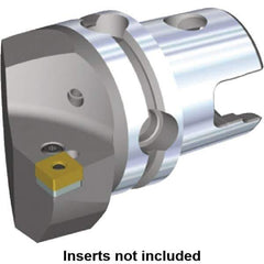 Kennametal - Left Hand Cut, Size KM40, CN.. Insert Compatiblity, Internal or External Modular Turning & Profiling Cutting Unit Head - 27mm Ctr to Cutting Edge, 40mm Head Length, Through Coolant, Series Kenlever - Apex Tool & Supply