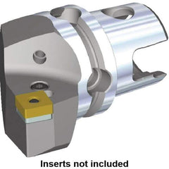 Kennametal - Right Hand Cut, Size KM80, SN.. Insert Compatiblity, Modular Turning & Profiling Cutting Unit Head - 48mm Ctr to Cutting Edge, 70mm Head Length, Through Coolant, Series Kenlever - Apex Tool & Supply