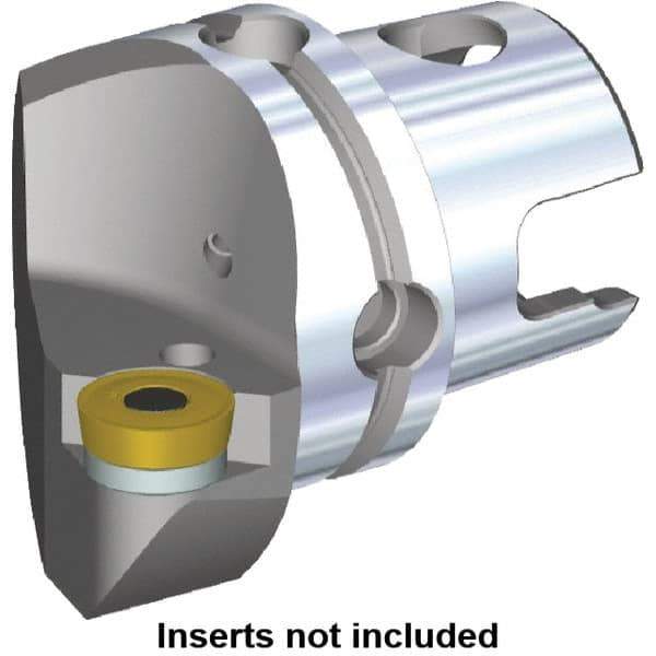 Kennametal - Right Hand Cut, Size KM80, RC.. Insert Compatiblity, Modular Turning & Profiling Cutting Unit Head - 53mm Ctr to Cutting Edge, 70mm Head Length, Through Coolant, Series Kenlever - Apex Tool & Supply