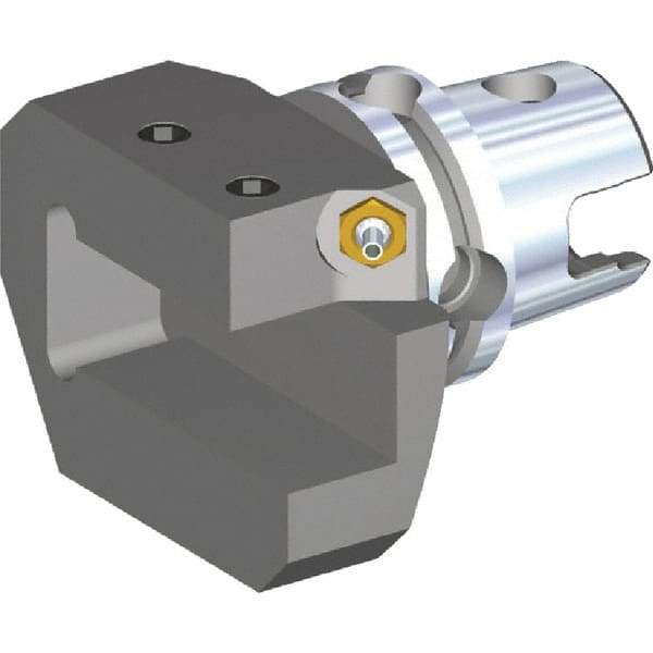 Kennametal - Right Hand Cut, Size KM80TS, Modular Turning & Profiling Cutting Unit Head - 73mm Head Length, Through Coolant - Apex Tool & Supply