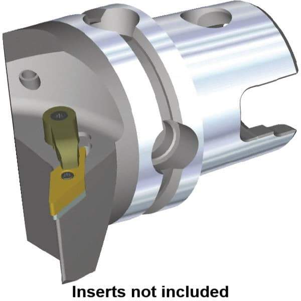 Kennametal - Right Hand Cut, Size KM40, VN.. Insert Compatiblity, Modular Turning & Profiling Cutting Unit Head - 27mm Ctr to Cutting Edge, 50mm Head Length, Through Coolant, Series M-Clamping - Apex Tool & Supply