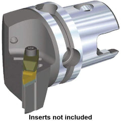 Kennametal - Left Hand Cut, Size KM50, V.GR.. Insert Compatiblity, Modular Turning & Profiling Cutting Unit Head - 35mm Ctr to Cutting Edge, 50mm Head Length, Through Coolant, Series Top Notch - Apex Tool & Supply