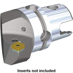 Kennametal - Right Hand Cut, Size KM40, SN.. Insert Compatiblity, Internal or External Modular Turning & Profiling Cutting Unit Head - 27mm Ctr to Cutting Edge, 40mm Head Length, Through Coolant, Series Kenlever - Apex Tool & Supply