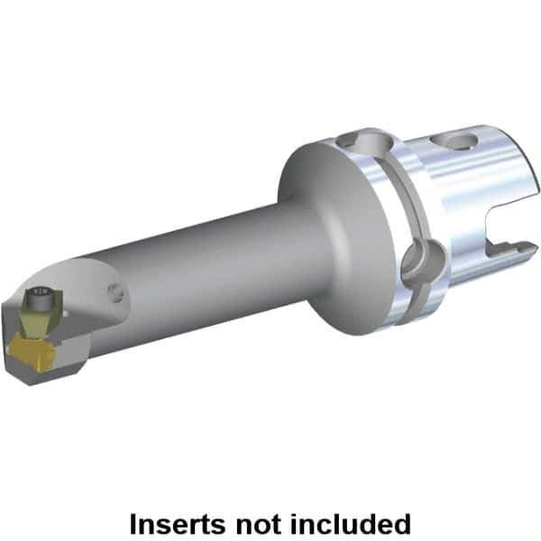 Kennametal - Insert Style NG 3L, 70mm Head Length, Right Hand Cut, Internal Modular Threading Cutting Unit Head - System Size KM40TS, 17mm Center to Cutting Edge, Series Top Notch - Apex Tool & Supply