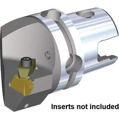 Kennametal - NG4R Insert, 70mm Head Length, Modular Grooving Cutting Unit Head - Left Hand Cut, System Size KM80, Through Coolant, Series Top Notch - Apex Tool & Supply
